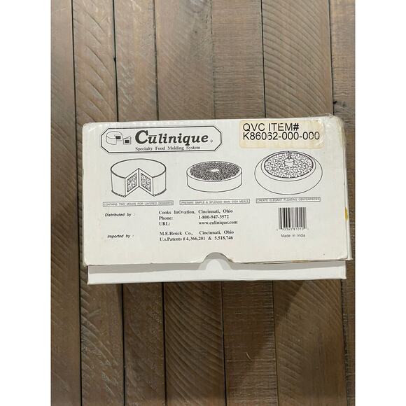 PRE-OWNED CULINIQUE SPECIALTY FOOD MOLDING SYSTEM For MEALS & DESSERTS 9"x 2.5" - Picture 2 of 4